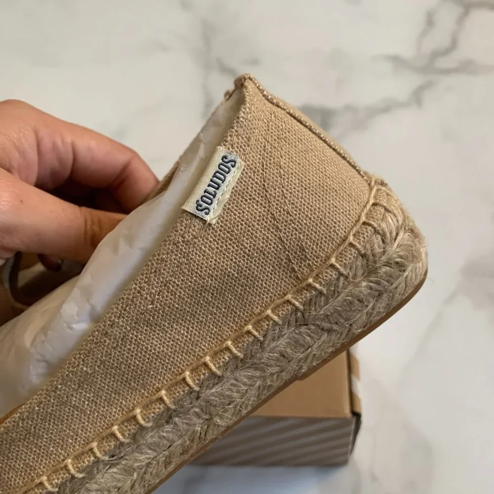 New Anthropologie Soludos feminist embroidered smoking slippers Size 5.5
